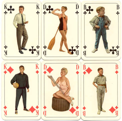 1950th fashion cards