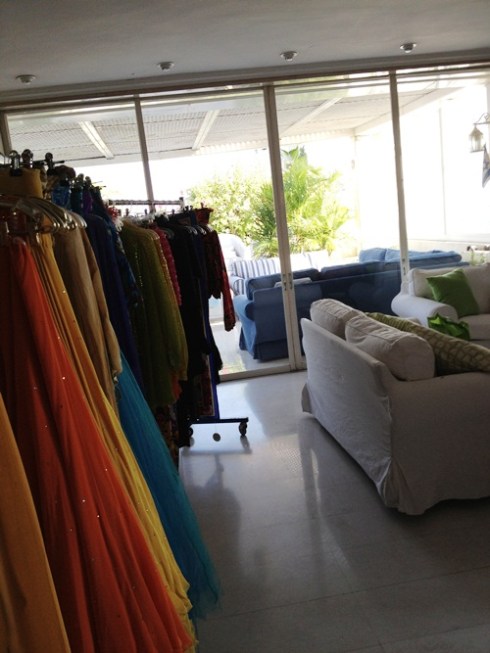 מבט בין הדגמים למרפסת הגג