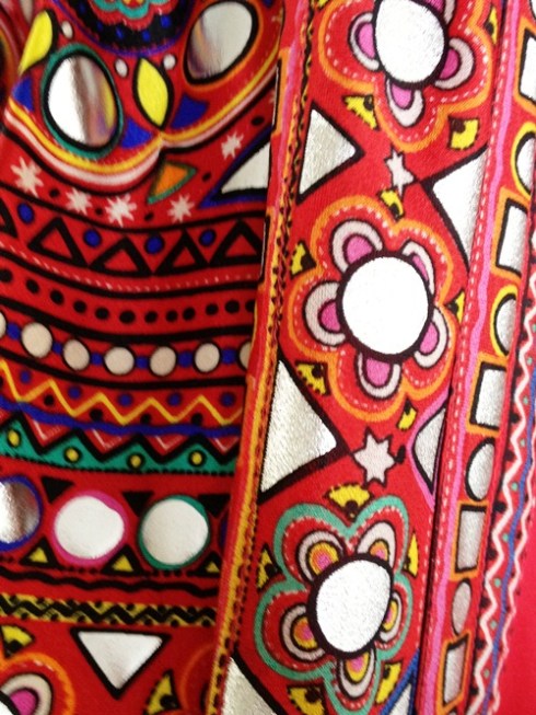 קלוזאפ על הדפס מקולקציית טופקפי