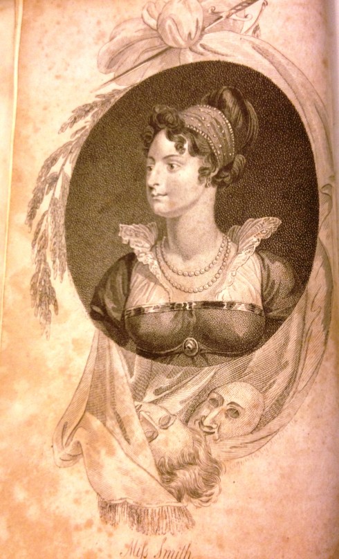 דיוקנה של גב' סמיט, שהיא שחקנית ידועה בתיאטרון 