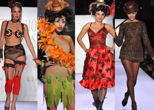 דגמים עשויים בחלקם או בשלמותם משוקולד בתערוכת השוקולד בניו-יורק